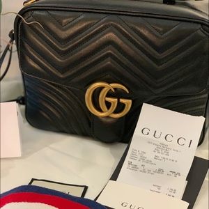Marmont GG bag black with red